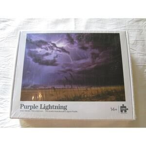 New Awesome‎ Landscape Purple Lightning 1000 piece Jigsaw Puzzle! Beach Ocean!